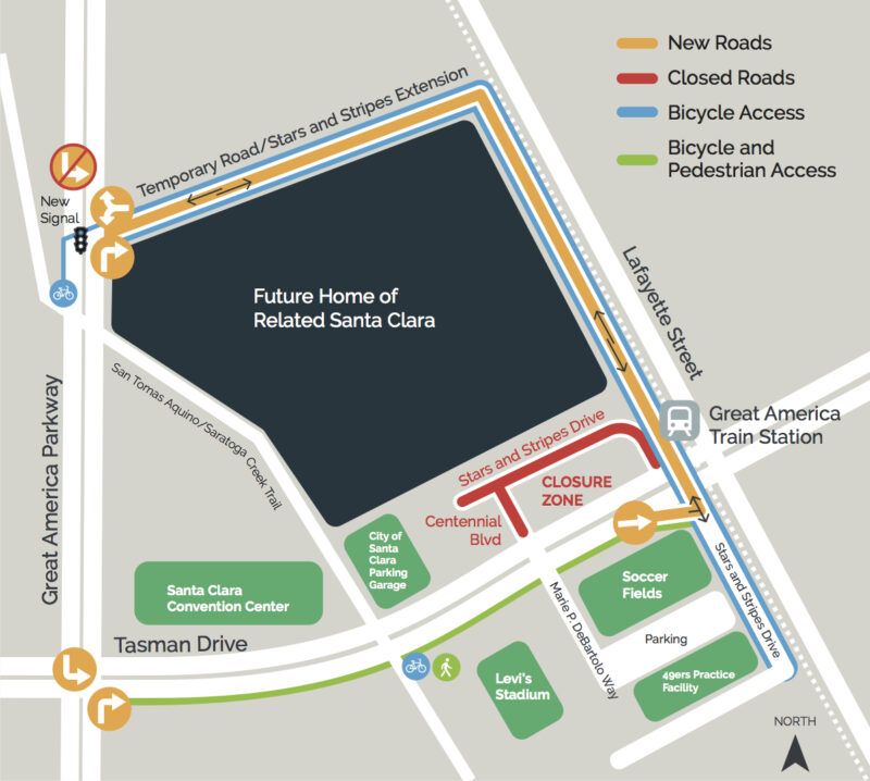 Santa Clara Great America Station Road Closures Begin On August 3